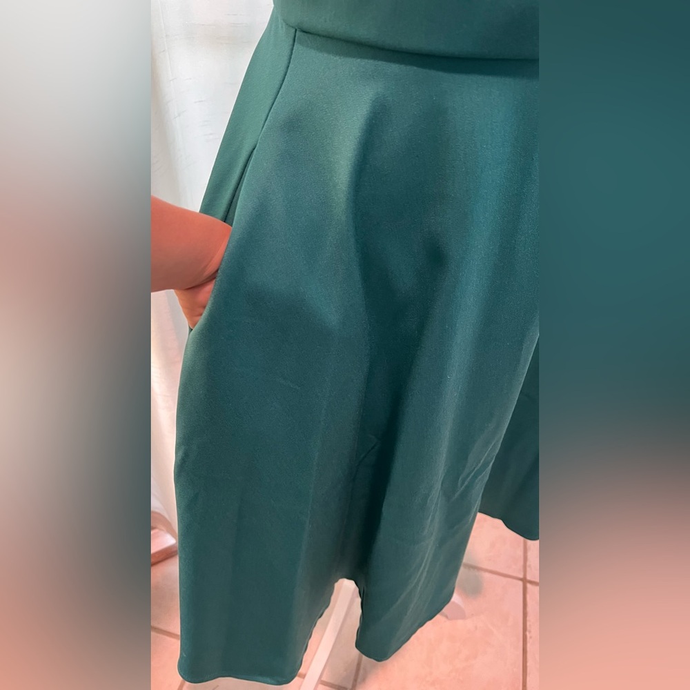 Teal circle skirt sz S - Picture 3 of 6